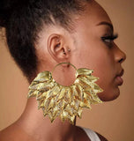 Geometric Metal Pendant Earrings for Women