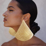 Geometric Metal Pendant Earrings for Women