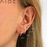 925 Sterling Silver Circle Hoop Earrings Jewelry