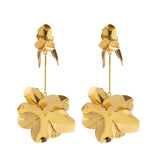 Vintage Flower Petal Pendant Earrings for Women