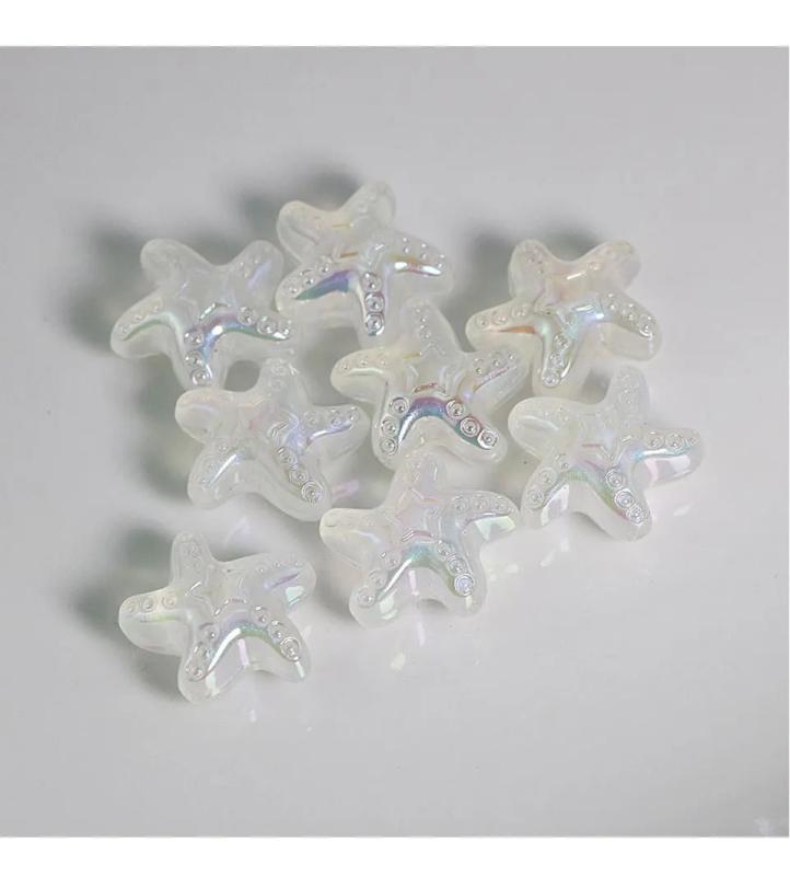 AB Crystal Starfish Beads Jewelry Making DIY Charms Supplies