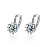 925 Silver Zircon Inlaid Earrings - Wedding Jewelry