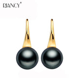 Freshwater Pearl Earrings 925 Sterling Silver Plated Wedding
