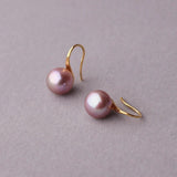 Freshwater Pearl Earrings 925 Sterling Silver Plated Wedding