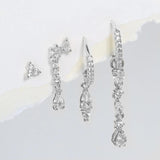 Zircon Water Drop Small Hoop Earrings