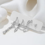 Zircon Water Drop Small Hoop Earrings