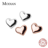 925 Sterling Silver Tiny Hearts Stud Earring for Women - Rose Jewelry