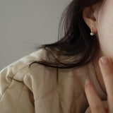 925 Silver Plated Shell Pearl Earrings for Women