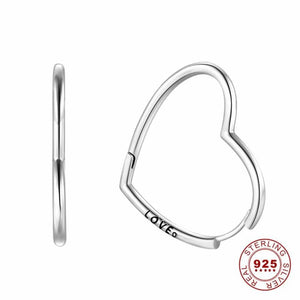 925 Silver Hoops Earrings Classic Style Women Circle Sun Rose