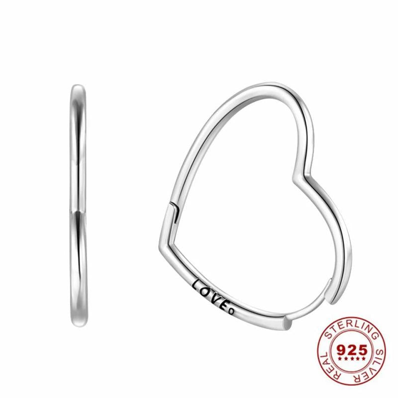 925 Silver Hoops Earrings Classic Style Women Circle Sun Rose