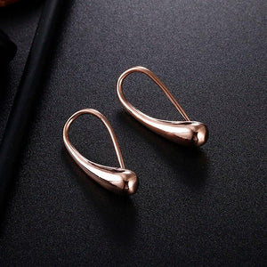 925 Silver Water Drop Earrings Wedding Jewelry 3 Colors