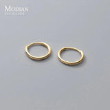 925 Silver Round Hoop Earrings for Women