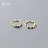 925 Silver Round Hoop Earrings for Women