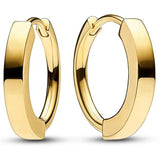 925 Silver Rose Double Circle Heart Hoop Earrings