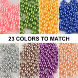 3-12mm Pure White/Pearl Round Plastic Pearl Beads for Jewelry Making