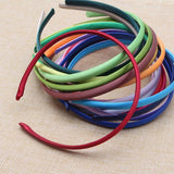 10 Mixed Plastic Headband Covered Satin Hair Band 9mm