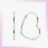 925 Silver Stud Earring Pearl Flower Heart Earrings Round Stud Jewelry Gift