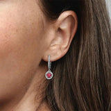925 Silver Stud Earring Pearl Flower Heart Earrings Round Stud Jewelry Gift
