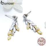 925 Silver Wheat Drop Earrings for Women BSE025