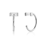 925 Sterling Silver Plain Round Ball Star Heart Stud Earring No Clips