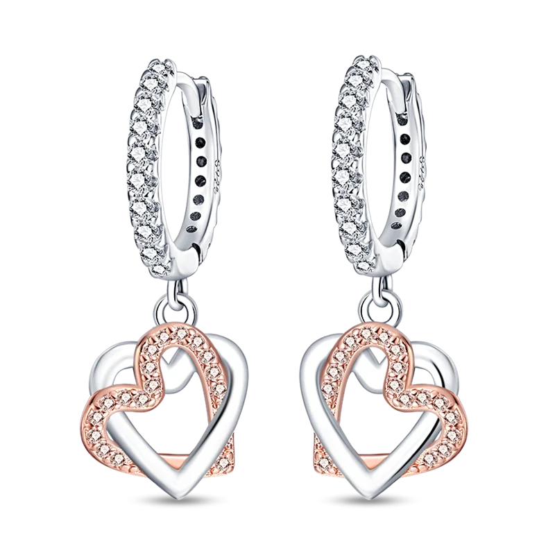 925 Silver Flower Insect Stud Earrings Geometric Circle Silver 925 Pendientes