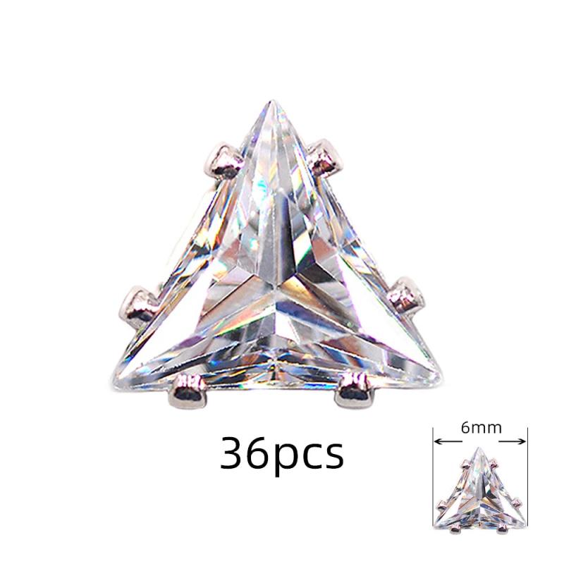 AAA+ Cubic Zirconia Sew Silver Beads Dance Clothes Jewelry