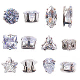 AAA+ Cubic Zirconia Sew Silver Beads Dance Clothes Jewelry