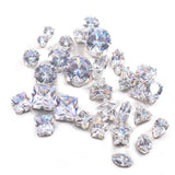 AAA+ Cubic Zirconia Sew Silver Beads Dance Clothes Jewelry