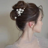Bridal Pearl Rhinestone Hair Pins Forks