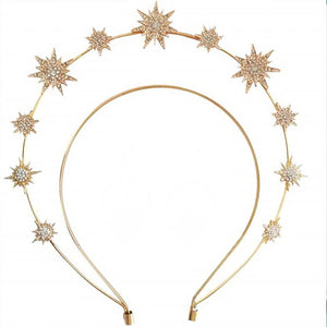 Rhinestone Star Headbands for Bride Wedding Party Hair Accessories