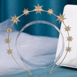 Rhinestone Star Headbands for Bride Wedding Party Hair Accessories