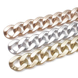 25x25mm ABS Acrylic Plastic Matte Silver Chain DIY Glasses Mask Chain