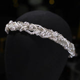 Bridal Pearls Headband Wedding Pearl Crown Romantic Girls Hair Jewelry