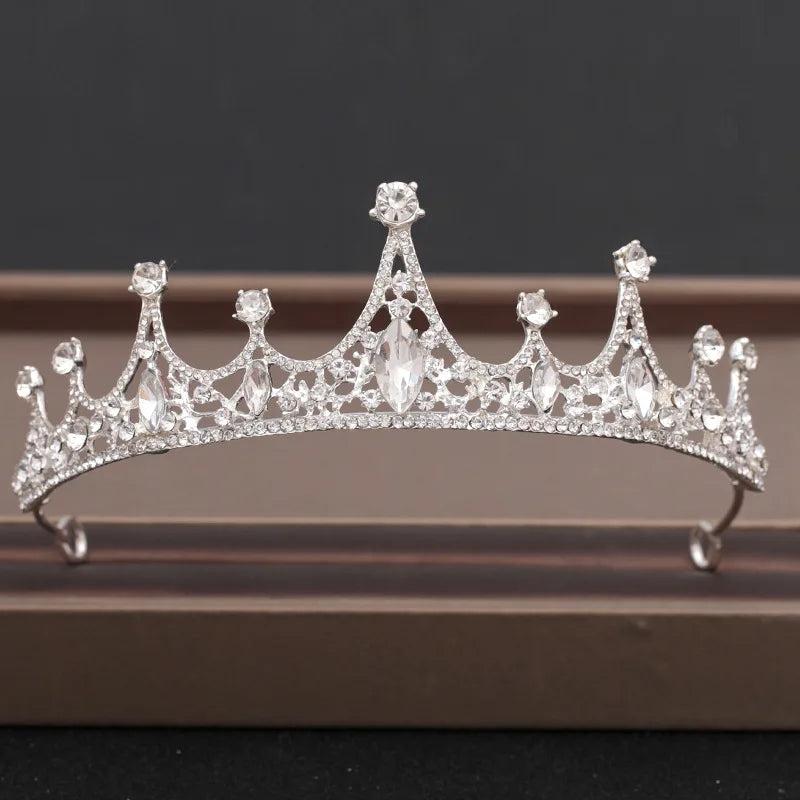 Crystal Bridal Tiara Crown Birthday Party Bride Queen Headbands Hair Jewelry