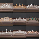 Crystal Bridal Tiara Crown Birthday Party Bride Queen Headbands Hair Jewelry