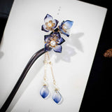 Black Sandalwood Hair Sticks Girls Hanfu Decor Hair Accessories