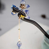 Black Sandalwood Hair Sticks Girls Hanfu Decor Hair Accessories