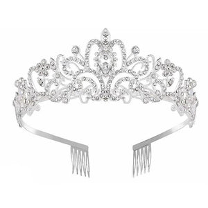 Crystal Crown Tiaras Prom Headband Bride Hair Jewelry
