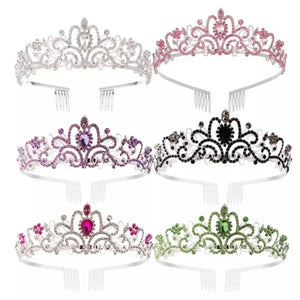 Crystal Crown Tiaras Prom Headband Bride Hair Jewelry