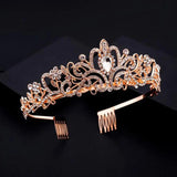 Crystal Crown Tiaras Prom Headband Bride Hair Jewelry
