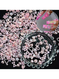 Y2K 3D Pink Pearls Nail Art Charms Shapes - Acrylic Pearls