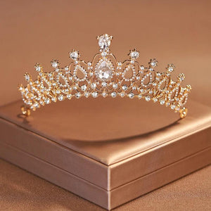 Silver Wedding Crown Tiara Bridal Headwear Women's Birthday