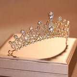 Silver Wedding Crown Tiara Bridal Headwear Women's Birthday