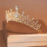 Silver Wedding Crown Tiara Bridal Headwear Women's Birthday