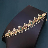 Sunspicems Algeria Tassels Forehead Chain Hairband Bride Crown Hair Chain