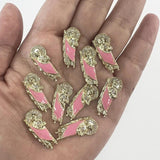 10pcs 3D Nail Art Charms San Judas Pink Metal Alloy Jewelry DIY Manicure