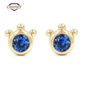 925 Silver Kyanite Cat Claw Piercing Cartilage Stud Earrings