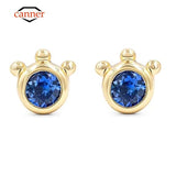 925 Silver Kyanite Cat Claw Piercing Cartilage Stud Earrings