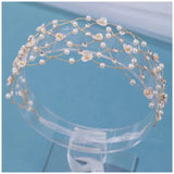 Purple Rhinestone Chain Net Headband Wedding Party Hair Accessory