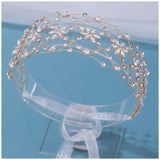 Purple Rhinestone Chain Net Headband Wedding Party Hair Accessory